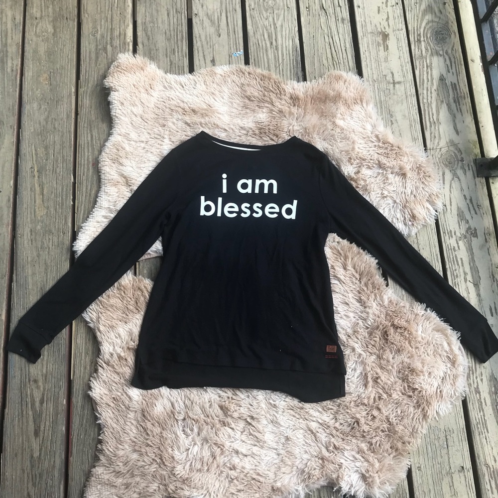 I am blessed long sleeve black shirt